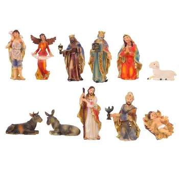 11x Božič Jaslice Figurice, Verska Slika, Okras