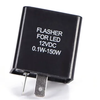 12V 2 Pin Avto, motorno kolo LED Flasher Rele za Univerzalno Elektronsko Nastavljiv Freauency LED Vključite Opozorilne Luči Blinker Flasher Rele