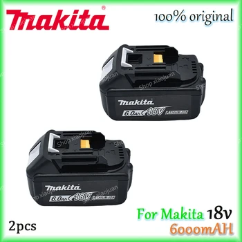 18V 6.0 Ah Makita Original Z LED litij-ionska zamenjava LXT BL1860B BL1860 BL1850 Makita, polnilne, električno orodje, baterije 6000