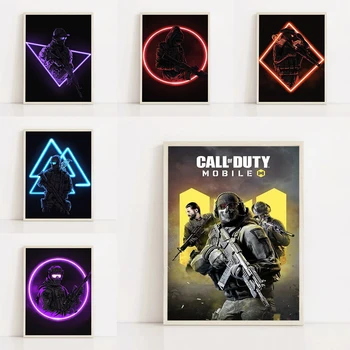 Call of Duty plakat Igre Soba Dekor Stensko Dekoracijo za Dom Okraski za Sobo Dekorativne Poslikave, Platno Plakat Umetnosti